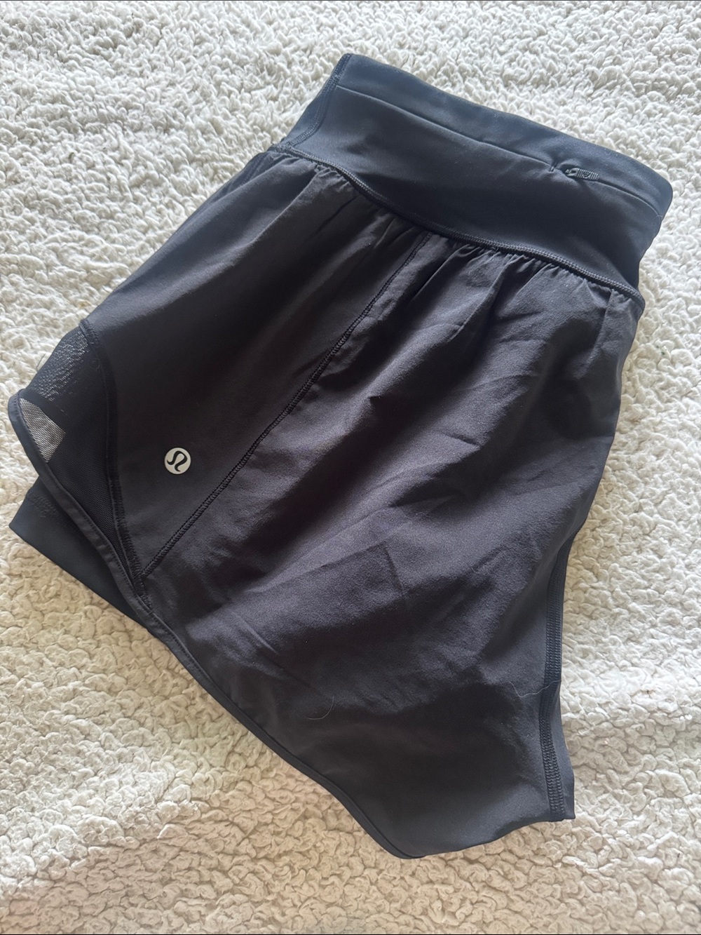 Lululemon Hottie Hot Shorts with Built in Tights Black 10